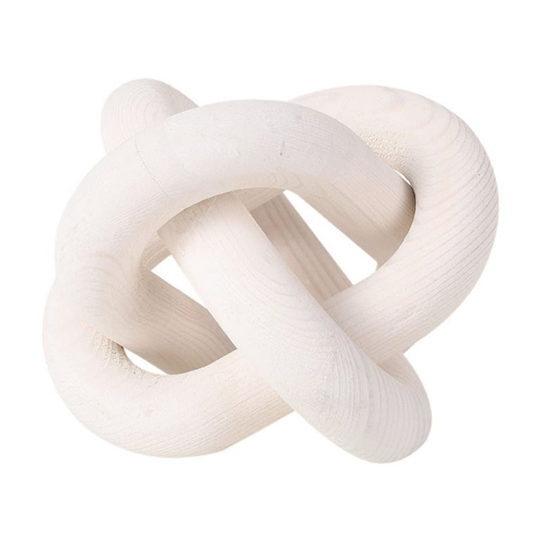 Wood Knot Decor, Wooden Chain Link Decor, Farmhouse Rustic Home Ornaments, Hand Carved Boho Moder... | Walmart (US)