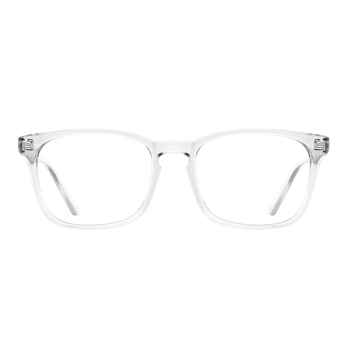 TIJN Blue Light Blocking Glasses Square Nerd Eyeglasses Frame Anti Blue Ray Computer Game Glasses | Amazon (US)