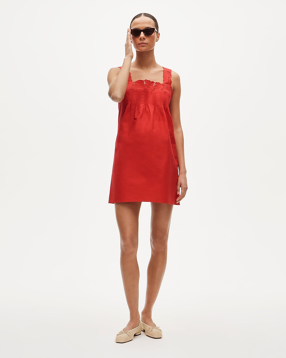 Ondine mini dress in double cotton poplin | J. Crew US