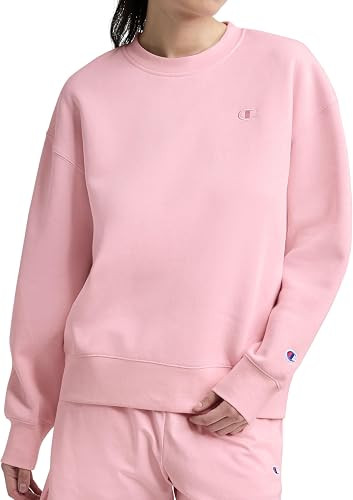Champion Women's Powerblend Crewneck,standard Fit, Midweight Fleece | Amazon (US)