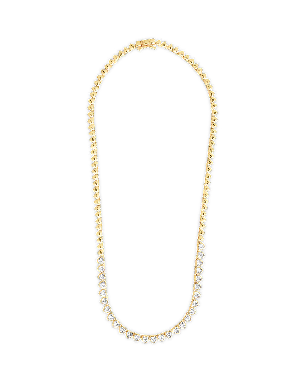 Stephanie Heart CZ Tennis Necklace | Sterling Forever