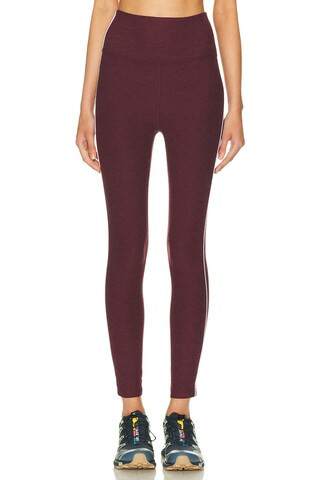 Beyond Yoga Spacedye Ready Midi Legging in Burgundy | FWRD 