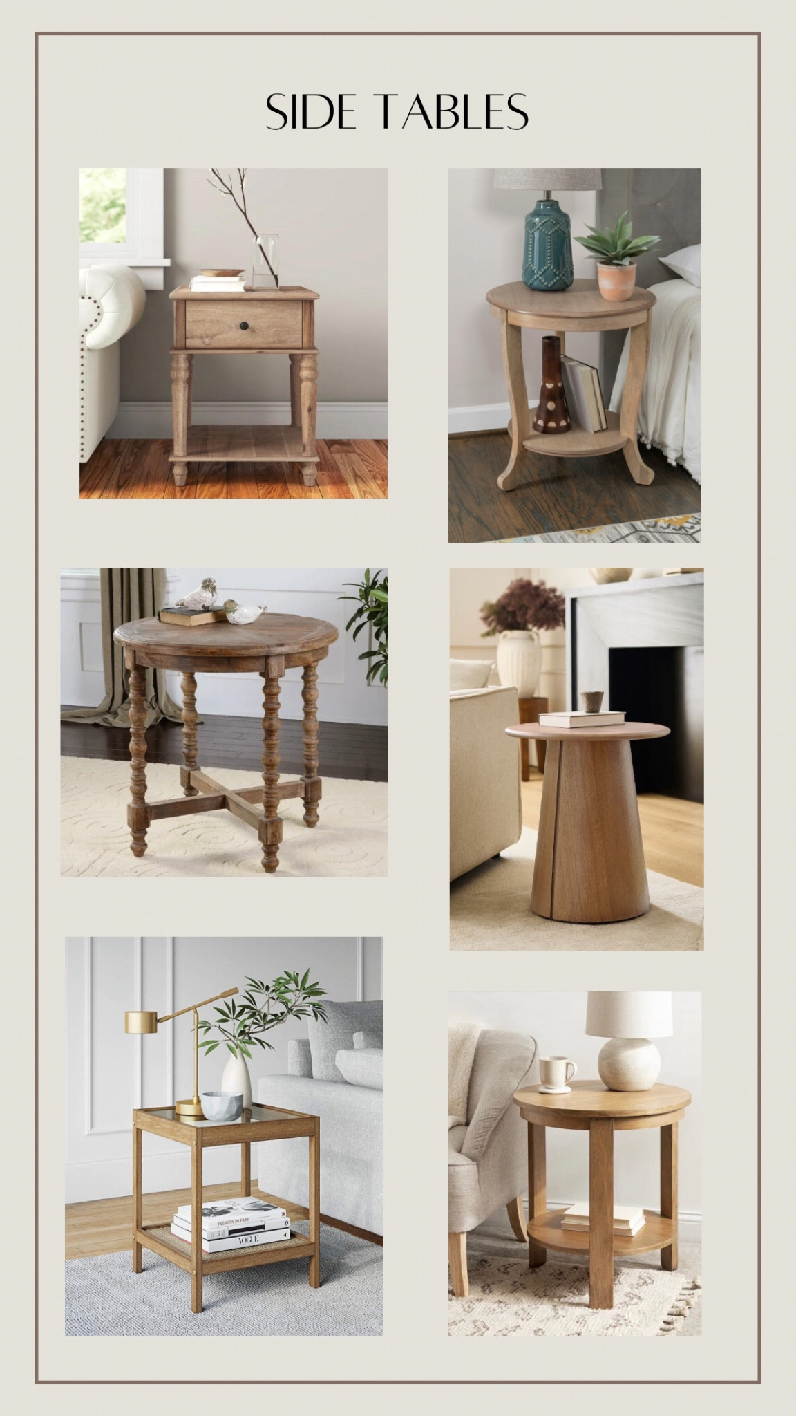 Brown side tables ✨

#sidetables #neutral #affordablesidetables 

#LTKfindsunder100 #LTKhome