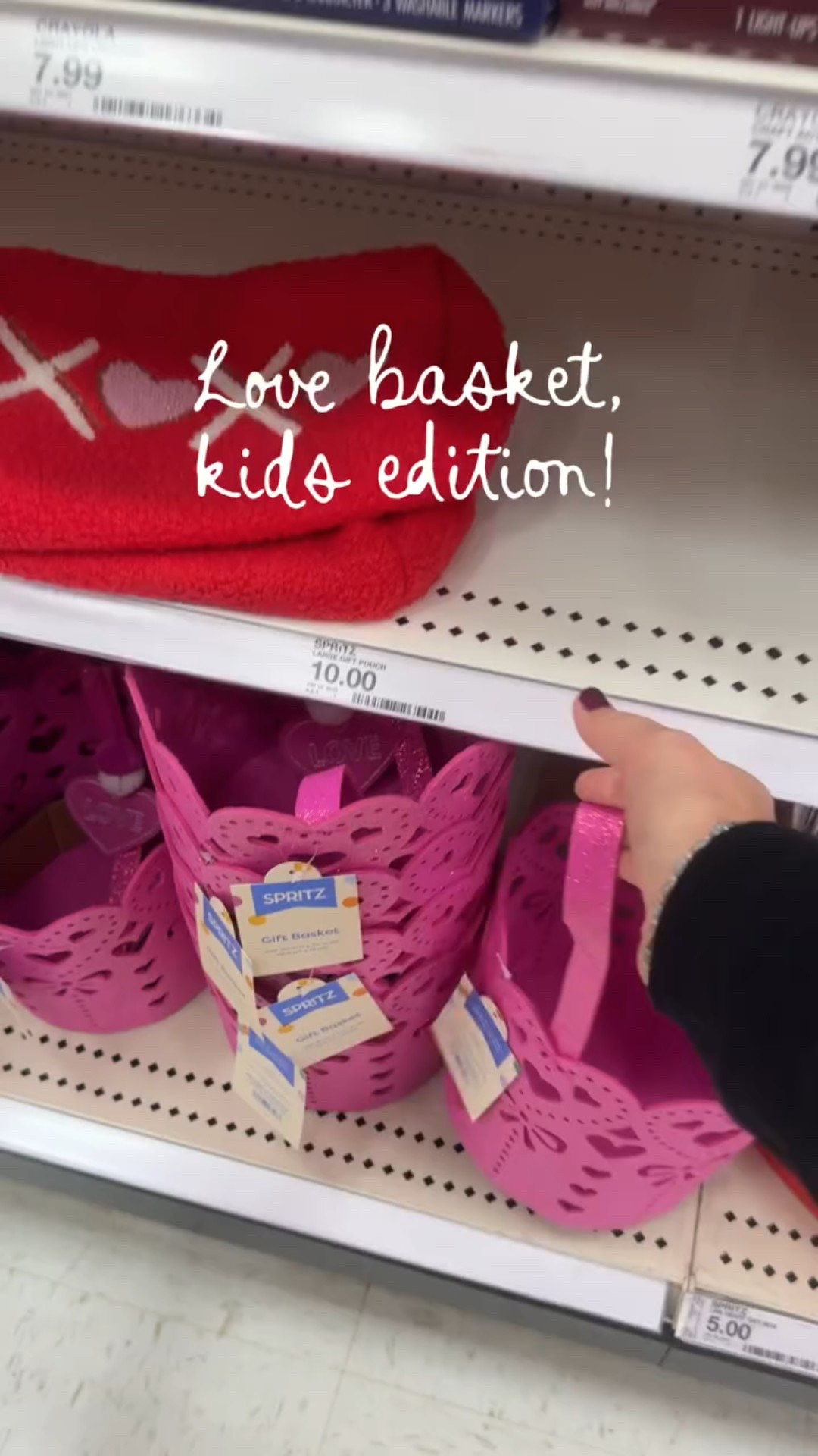 Love basket for kids idea at Target! 🎯💘 Follow + comment “SHOP” for a link! ✨ & if you love Holiday finds and gift ideas, follow along for more!