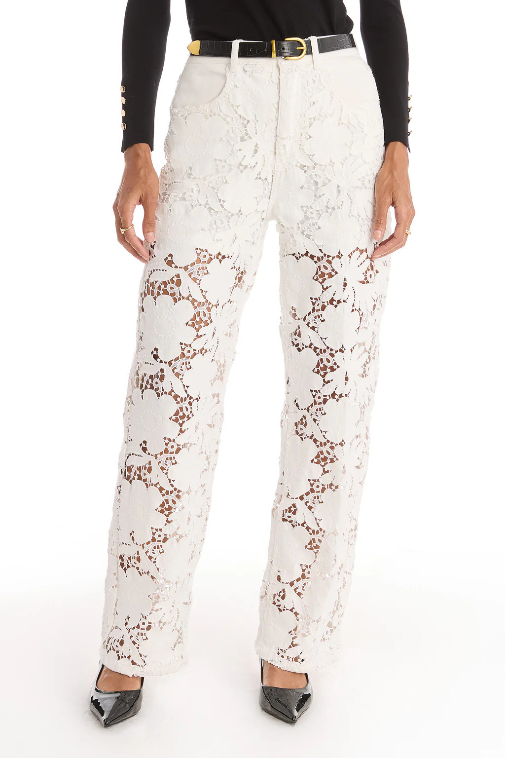 Celeste High Rise Jean - White | The Noli Shop