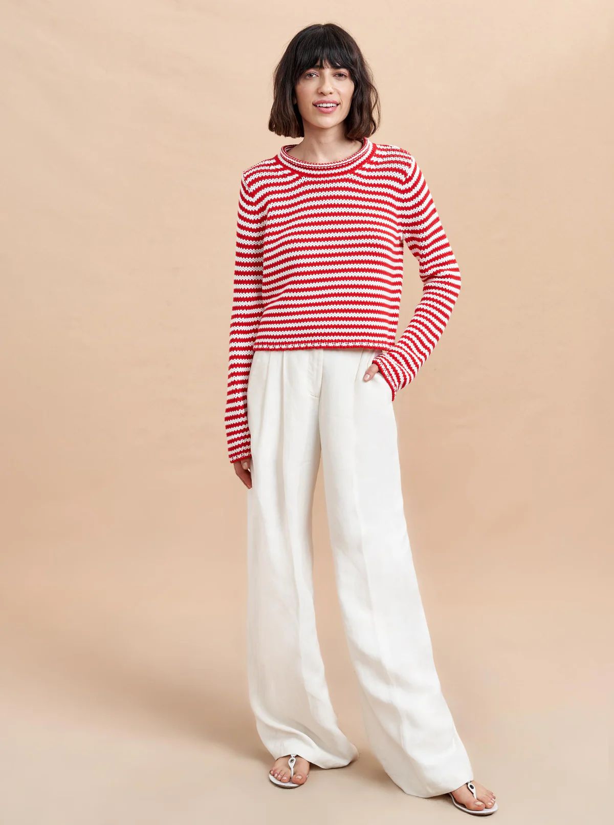 Mini Marina Sweater Fine Stripe | La Ligne NYC | La Ligne