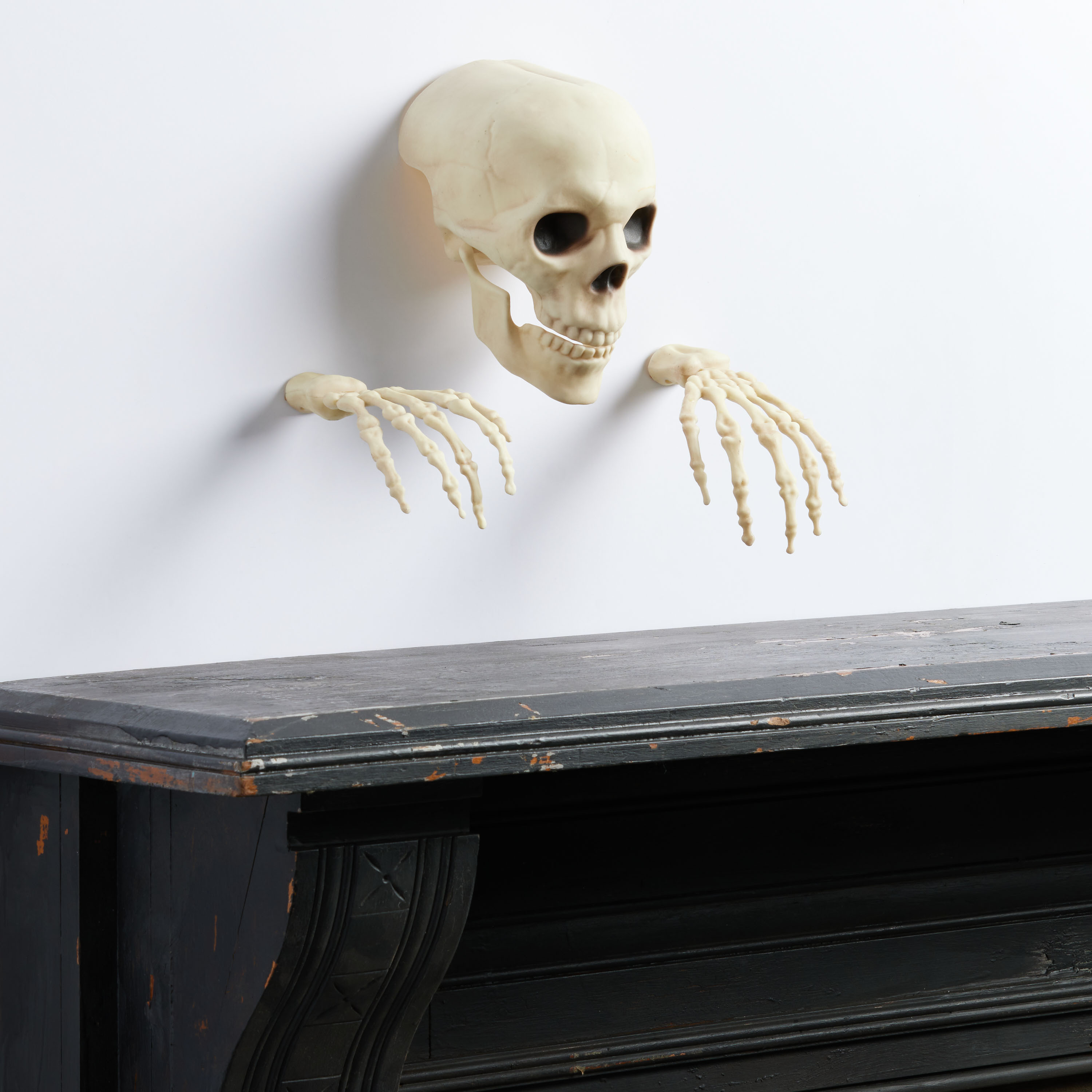 Glow In The Dark Skeleton Head And Hands Wall Decor - World Market | World Market