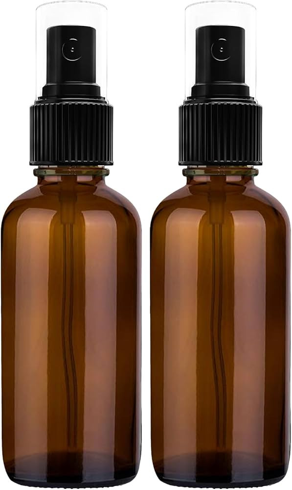 Nylea 2 oz Small Glass Spray Bottles for Oil, Hair, Plants Water Empty Fine Mist and Refillable M... | Amazon (US)