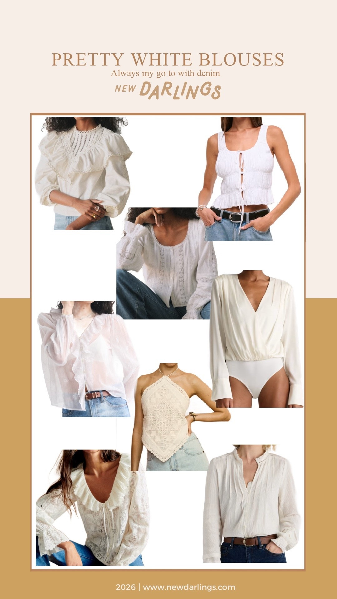 White blouses - easy outfits with jeans 

#LTKdayinmylife #LTKmomlife