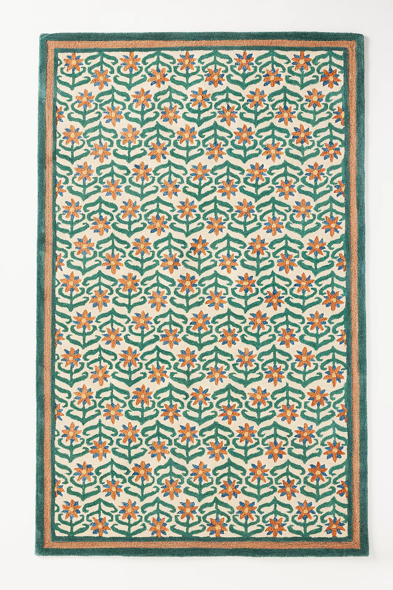 Printed Goods Tufted Wool Floral Rug | Anthropologie (US)