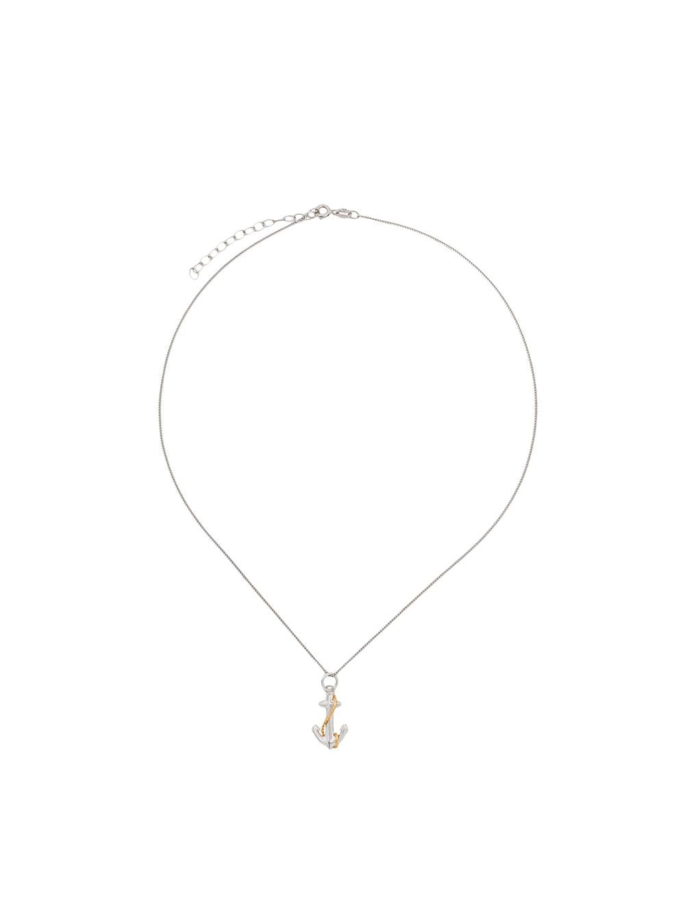 True Rocks anchor necklace - Silver | Farfetch Global