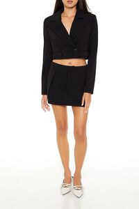 Peak Lapel Cropped Blazer | Forever 21
