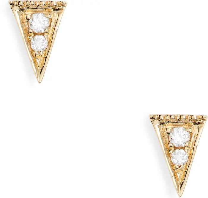 Dana Rebecca Designs Emily Sarah Sharp Diamond Triangle Stud Earrings | Nordstrom | Nordstrom