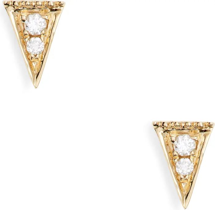 Dana Rebecca Designs Emily Sarah Sharp Diamond Triangle Stud Earrings | Nordstrom | Nordstrom