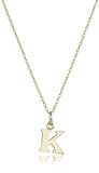 14k Yellow Gold-Filled Letter "K" Charm Pendant Necklace, 18 | Amazon (US)