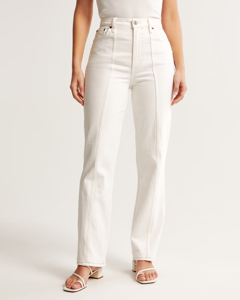 Curve Love Ultra High Rise 90s Straight Jean | Abercrombie & Fitch (US)