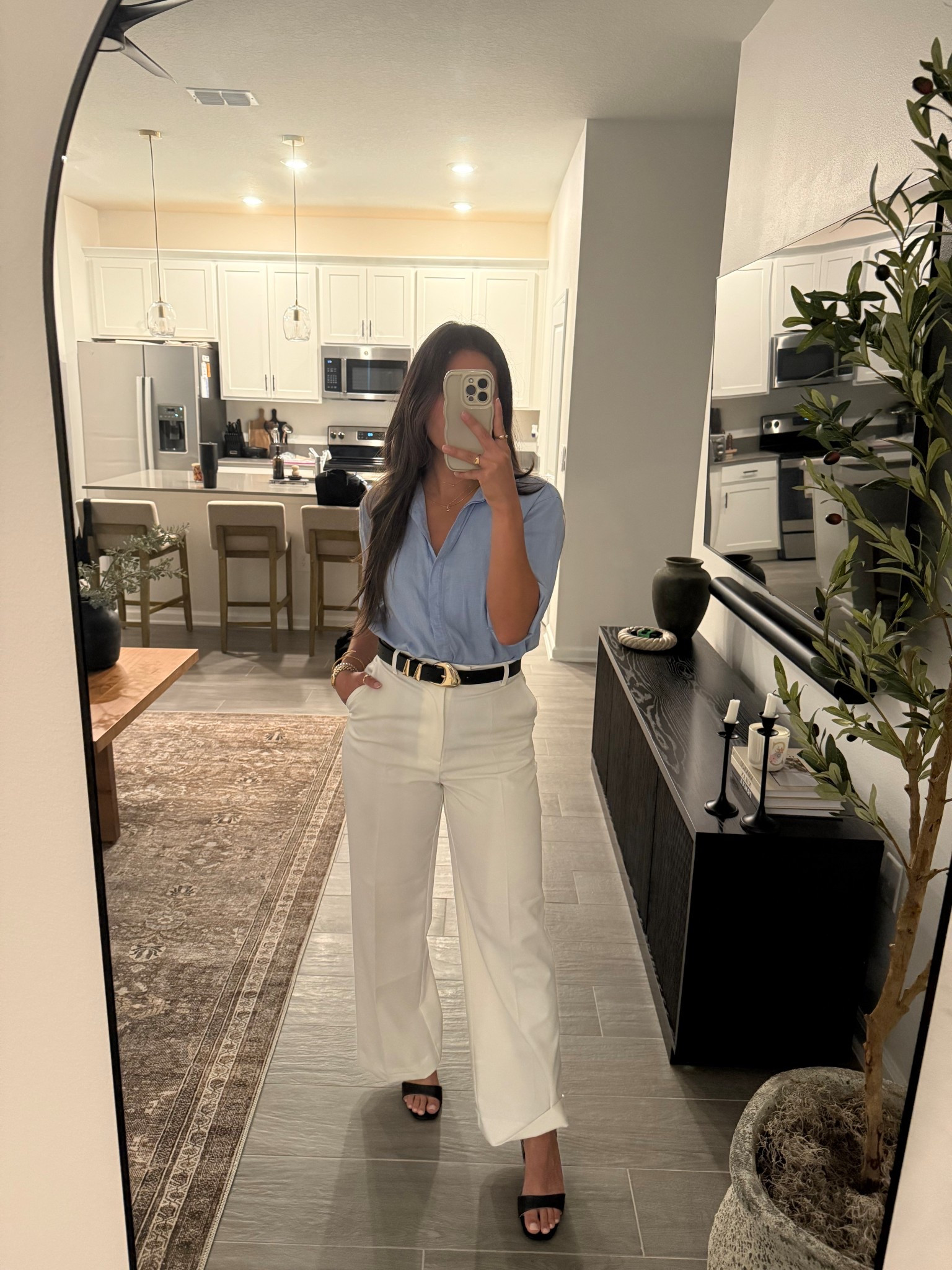 Office inspo 
Shirt is from Zara, but no longer available. 
Belt is from Amazon 


#LTKFindsUnder100 #LTKSummerEdit #LTKSeasonal