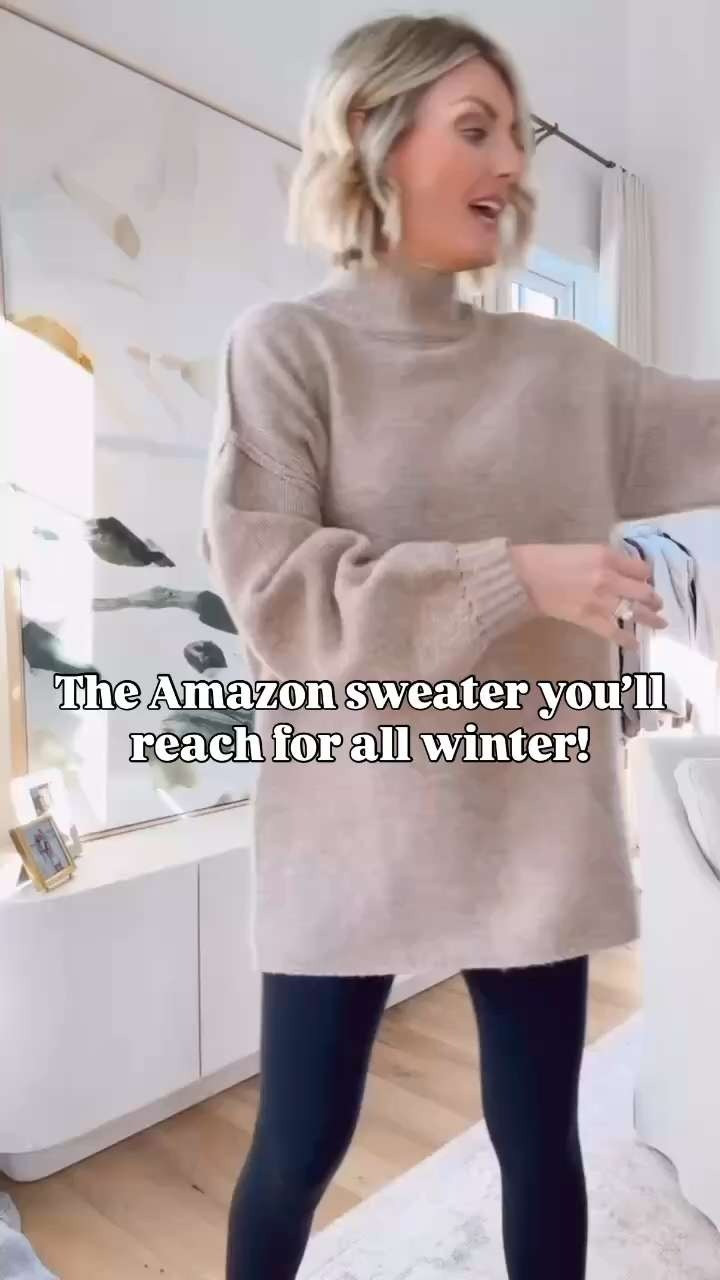 This Amazon oversized sweater is such a winner. I’m genuinely so impressed with the quality. The exposed seams look so elevated, it feels amazing on, and the length is perfect for wearing with leggings for a day of shopping, but you can just as easily dress it up for date night. This sweater would make a great gift, too!

Loverly Grey, Amazon, oversized sweater, leggings, winter outfit, winter finds  

 

#LTKGiftGuide #LTKSeasonal #LTKFindsUnder50