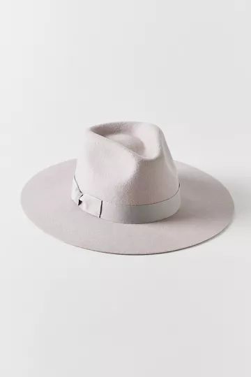 UO Flat Brim Felt Adjustable Fedora | Urban Outfitters (US and RoW)