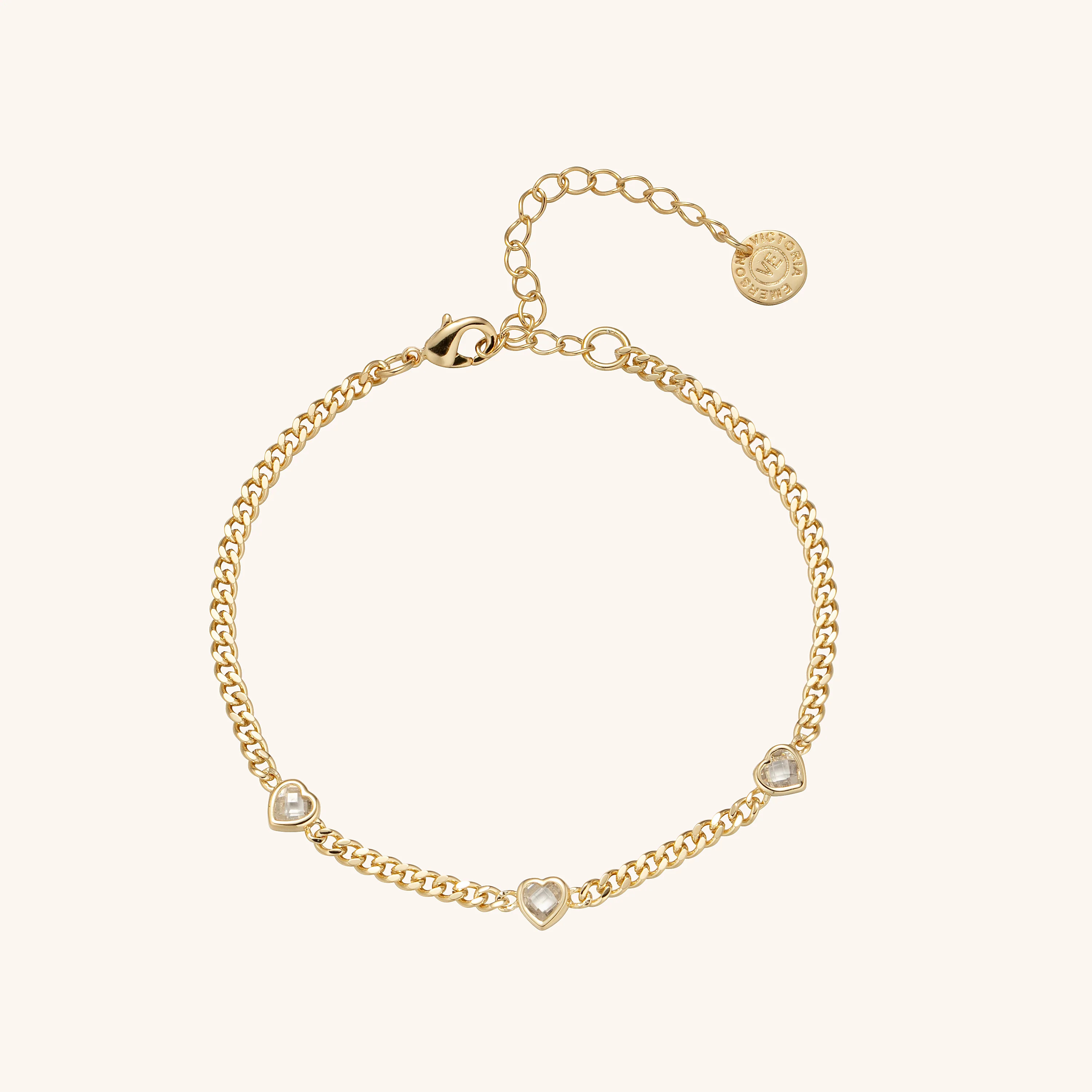 Full Heart Crystal Bracelet | Victoria Emerson