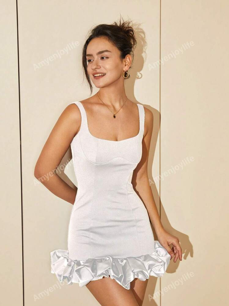 Ruffle Hem Bodycon Dress | SHEIN