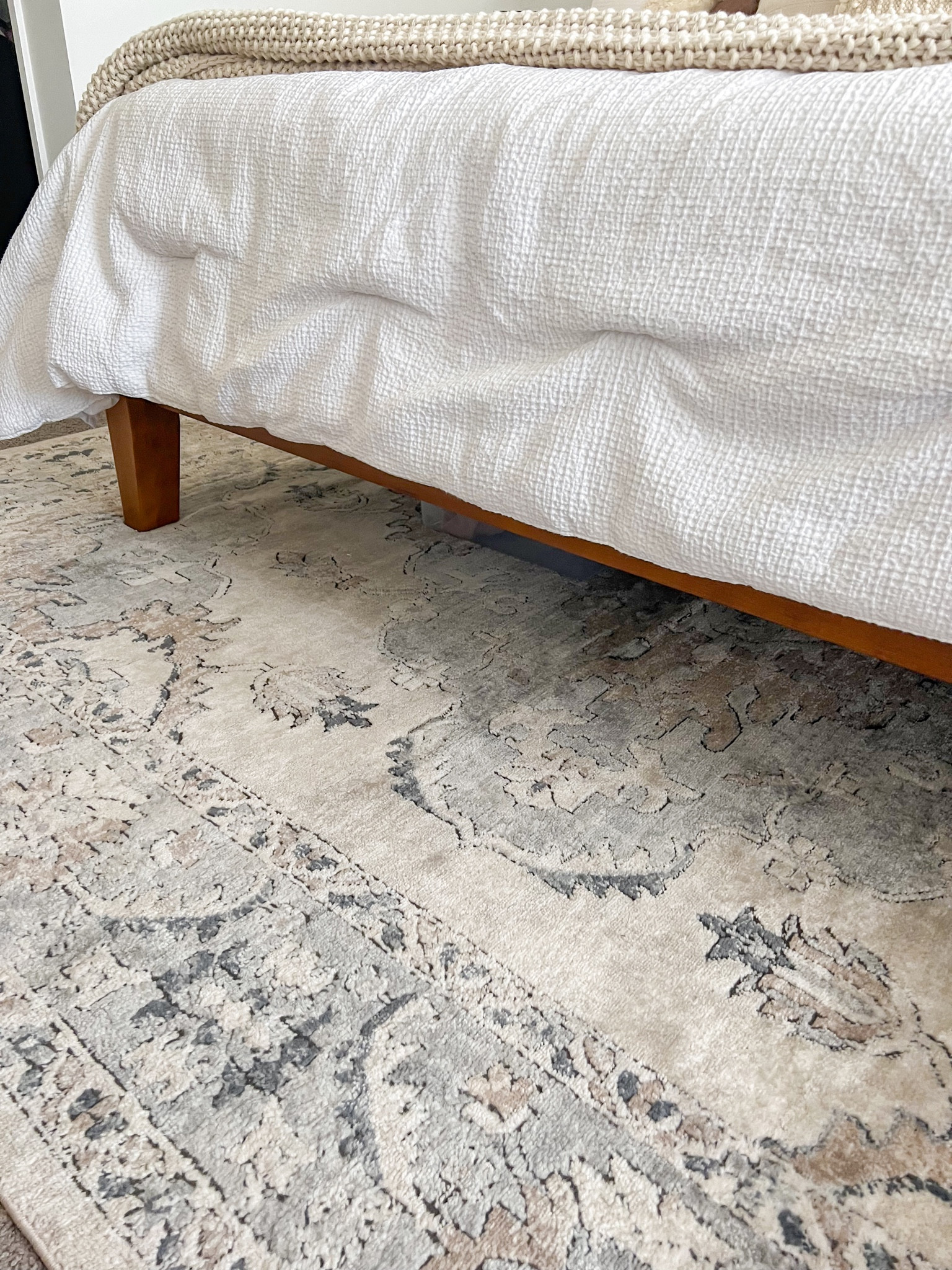 Bedroom area rug 8x10’ under $200! I love the neutral colors in this area rug and it compliments our bedroom decor well. This rug has a soft pile and pulls warm and cool neutral tones with a slate gray that comes off a little blue. Would look great in a dining or living room too.🏡
Amazon rug
Amazon furniture
Affordable area rug
Bedroom rug
Neutral rug
Bedroom decor

#LTKsalealert #LTKfamily #LTKhome