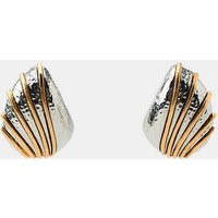 Zara - Striped Combination Earrings - Gold / Silver - M - Woman | Zara US