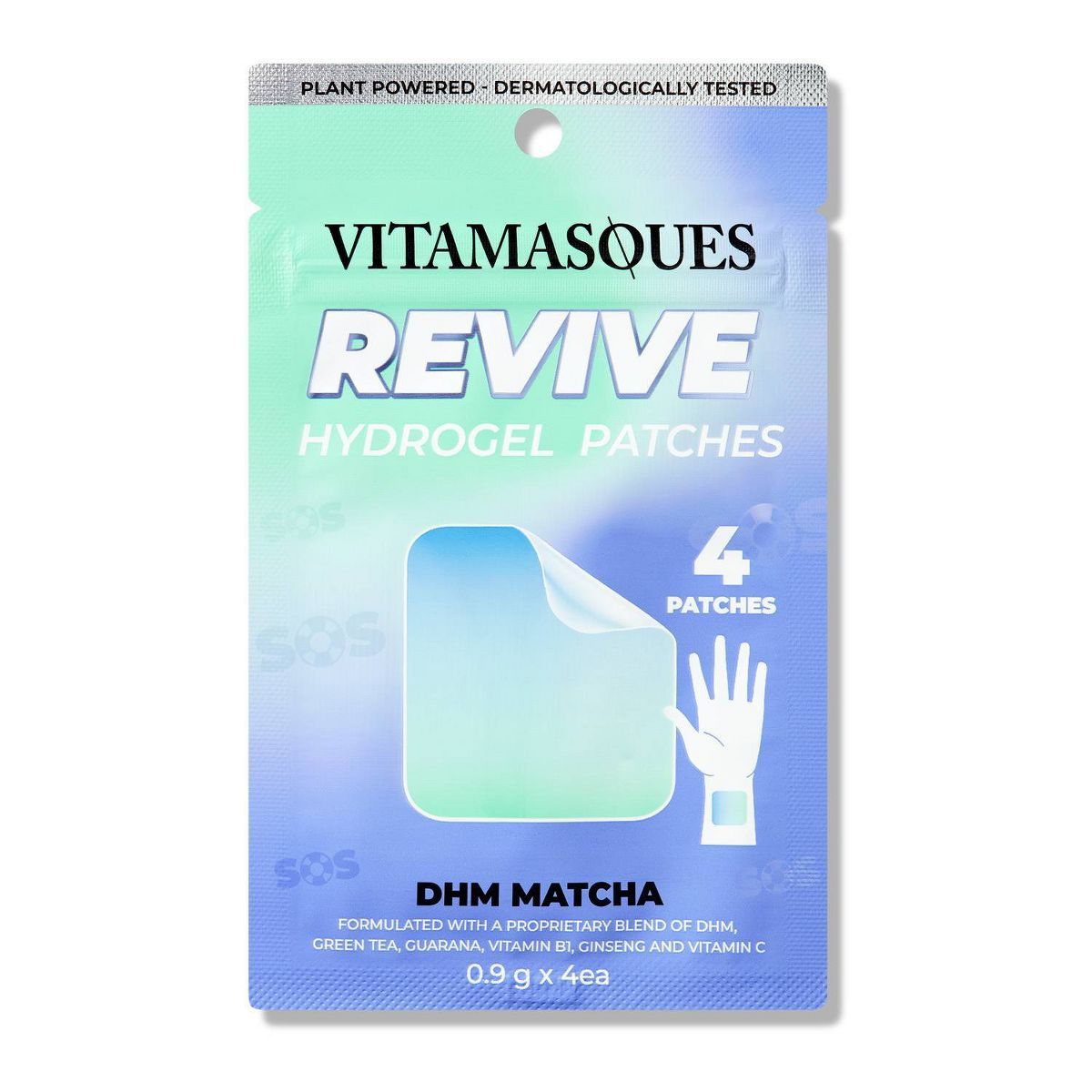 Vitamasques REVIVE DHM+Matcha Vitamin Hydrogel Face Patches - 4pk | Target