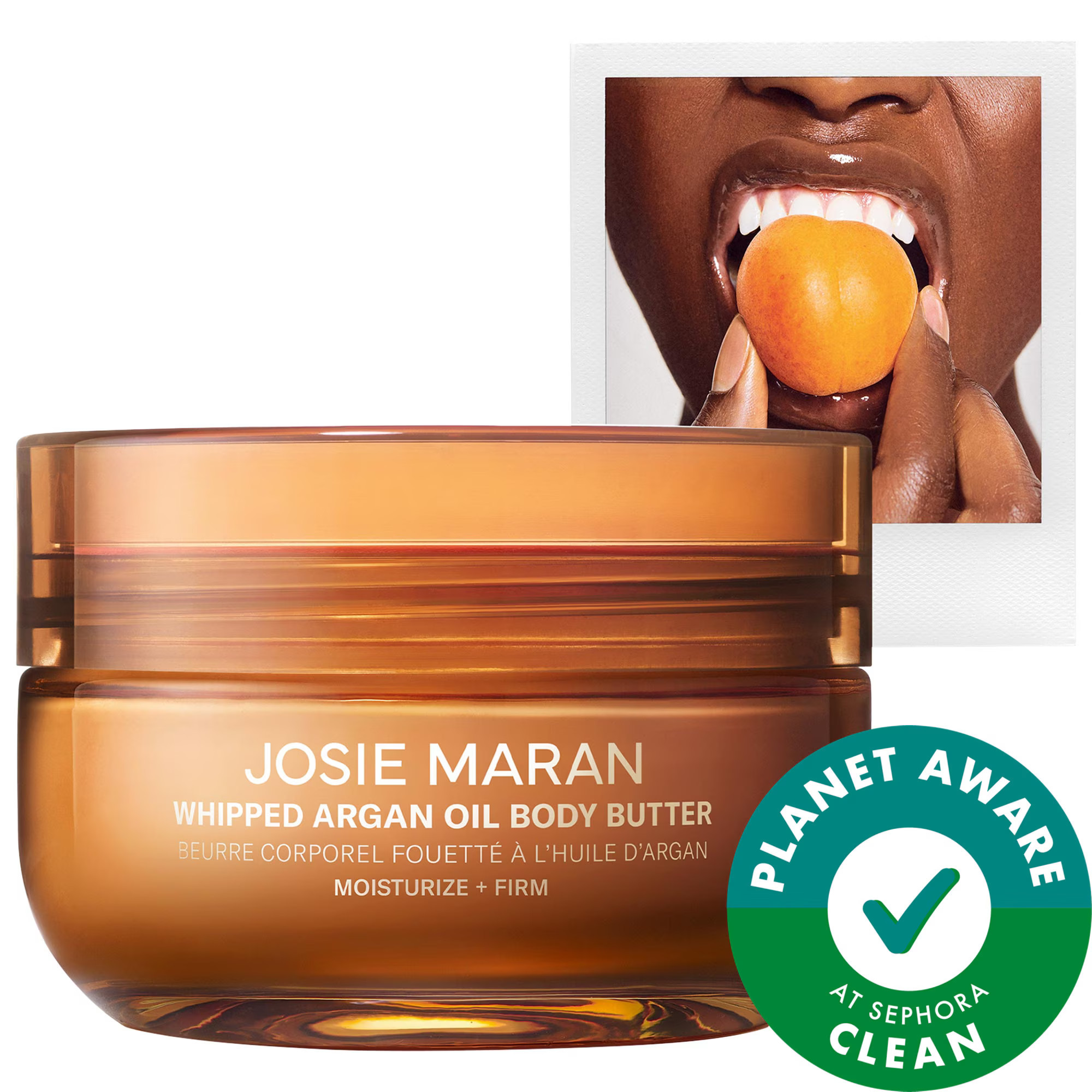 Josie Maran Vanilla Apricot - Whipped Argan Oil Refillable Firming Body Butter Jar 6 oz / 177 mL | Sephora (US)