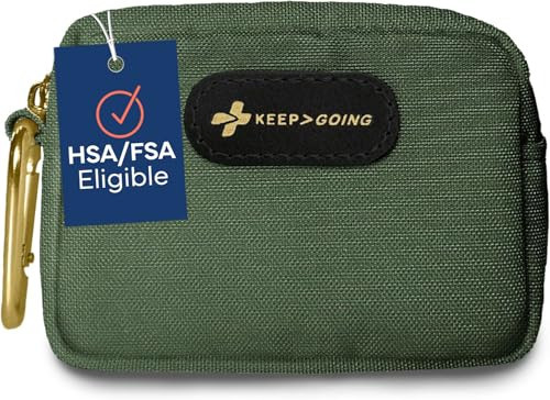 KeepGoing Small Travel First Aid Kit Kids – 60 Pc. Mini First Aid Kit for Purse, Diaper Bag, & Backpack with Latex-Free Bandages – 4 Oz., & 4.5 x 3.5 x 2 in, TSA-Approved | Amazon (US)