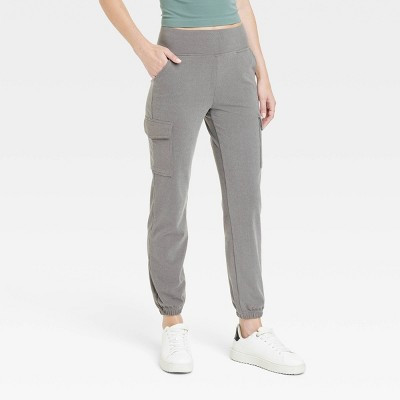 Women's Relaxed Fit Super Soft Cargo Joggers - A New Day™ Gray S | Target