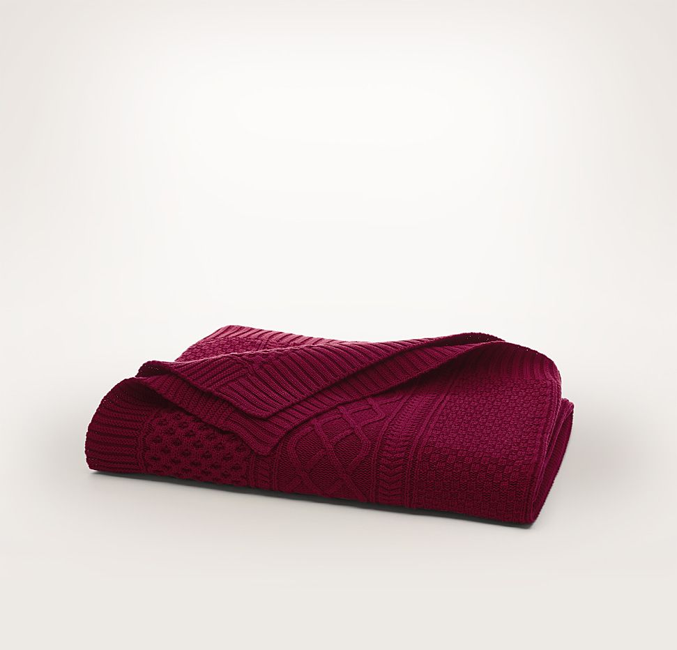Aran Knit Throw Blanket | Boll & Branch