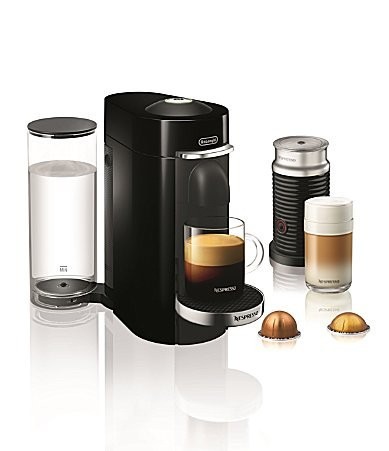 Nespresso by Delonghi Vertuo Plus Deluxe Coffee Espresso Maker with Aerocinno - Black | Dillard's