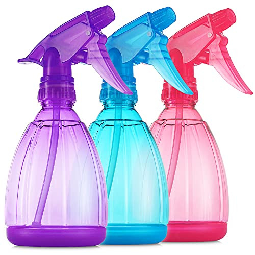 DilaBee Plastic Spray Bottles - 12oz (3 Pack) Water Spray Bottle for Hair, Gardening, Grilling & Cleaning Solution - Empty Spray Bottles for Cat - Small Spray Bottle | Amazon (US)
