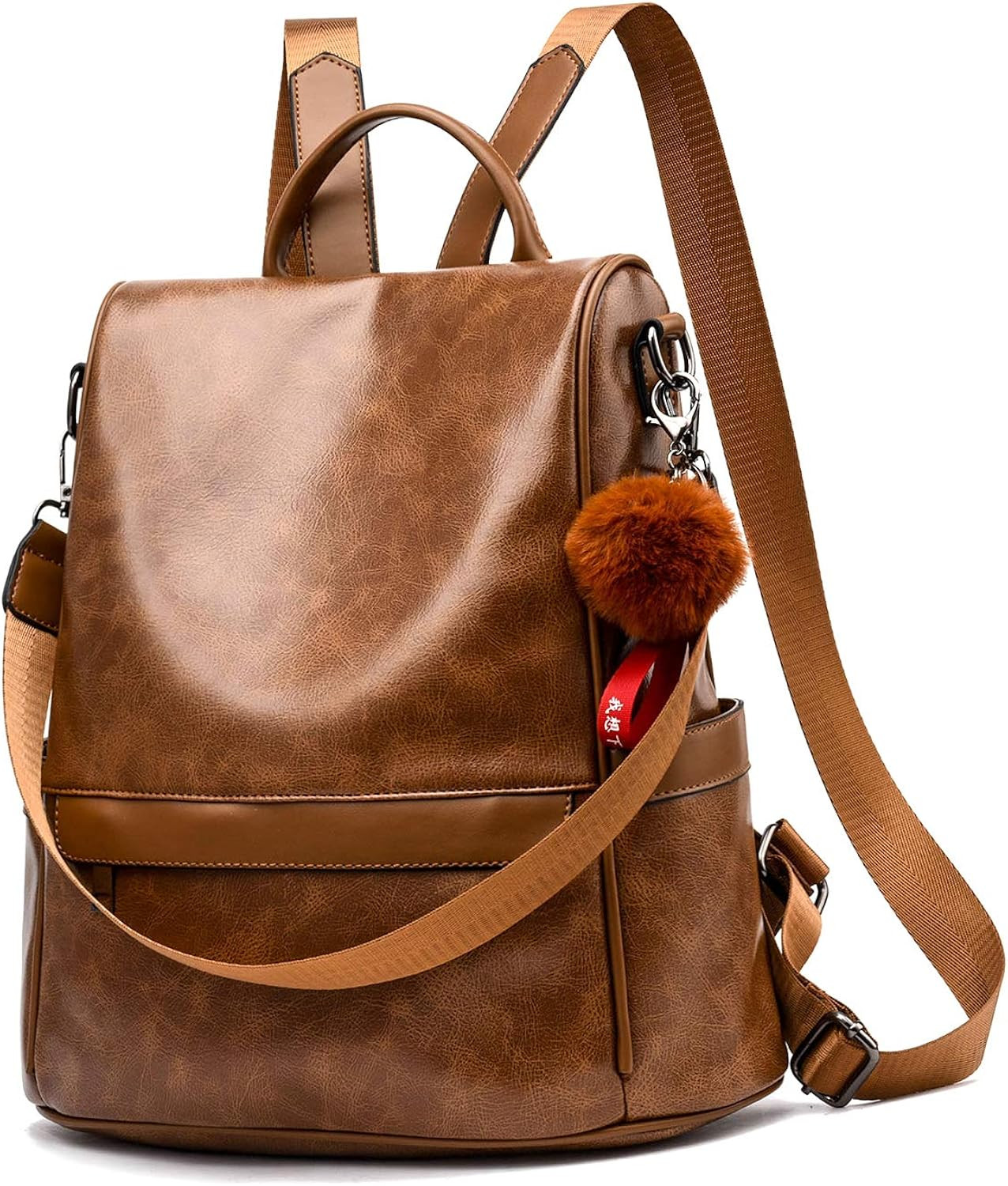 Women Backpack Purse PU Leather Anti-theft Casual Shoulder Bag Fashion Ladies Satchel Bags | Amazon (US)