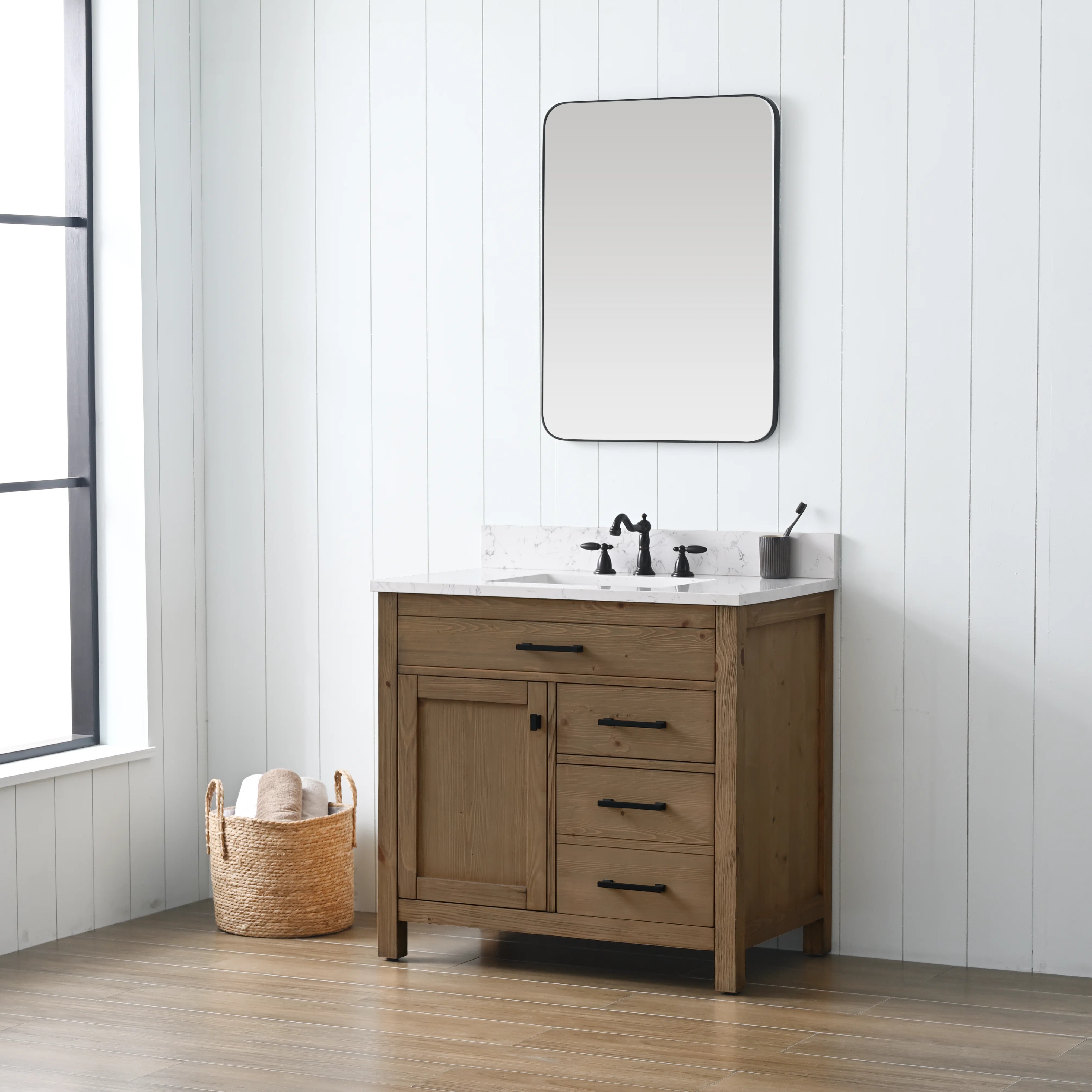 Ajiya 36" Single Bathroom Vanity Set | Wayfair North America
