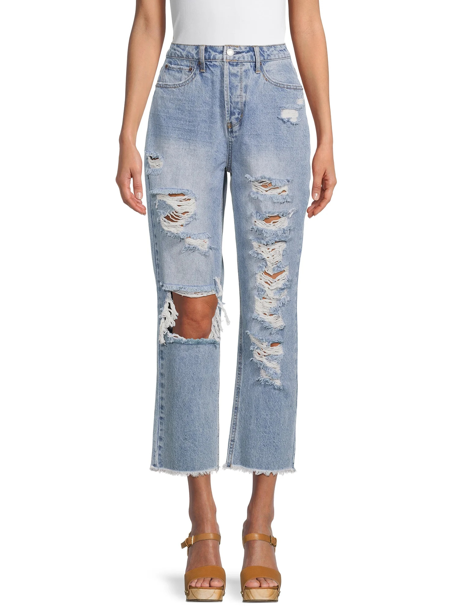 Vanilla Star Women's Juniors 90's Boyfriend Jean | Walmart (US)