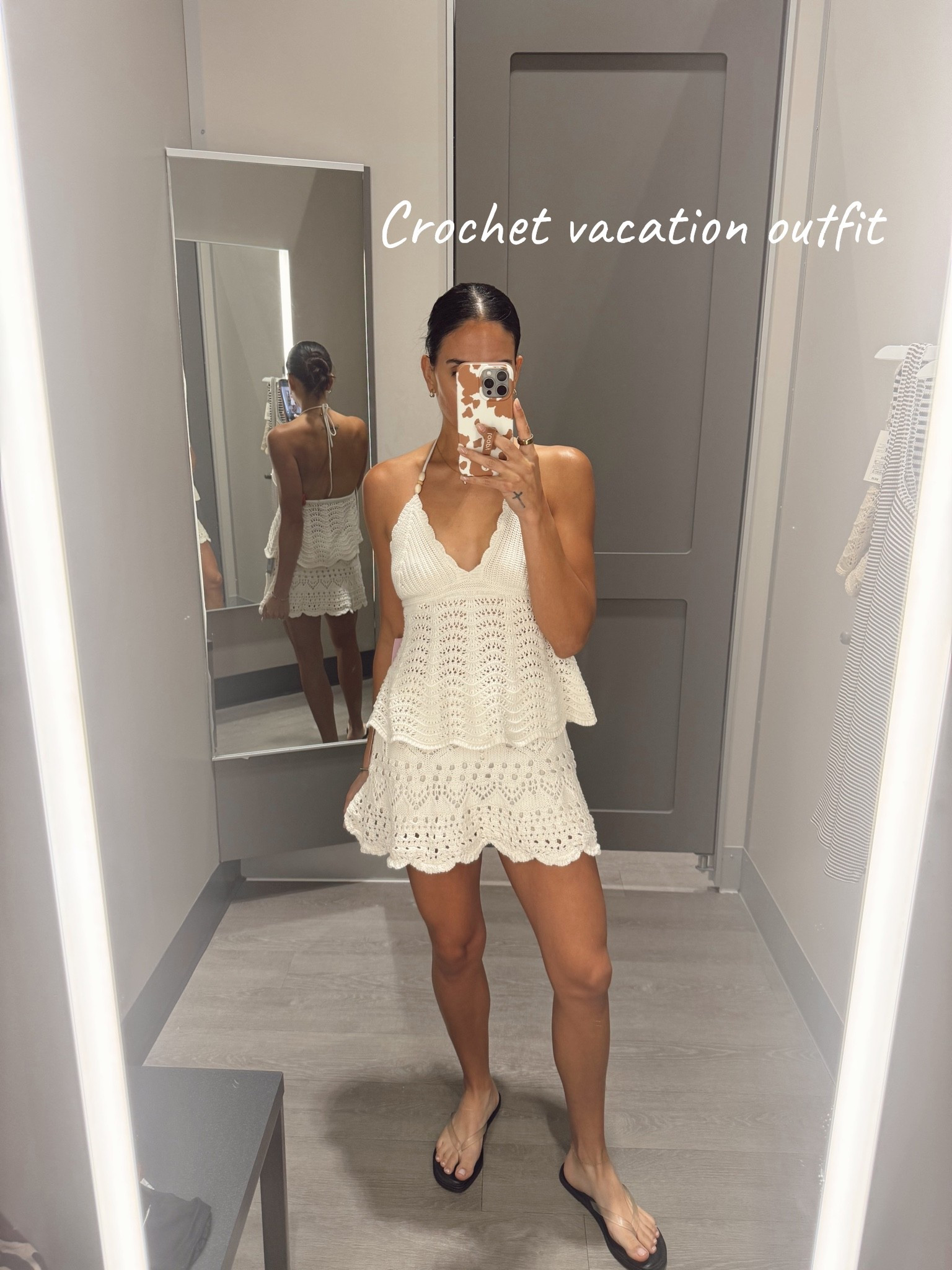 Target vacation outfits, crochet top and skirt, beach trip, summer style inspo 
bikini cover up, sandals , size XS is both

#LTKootd #LTKSwim #LTKTravel