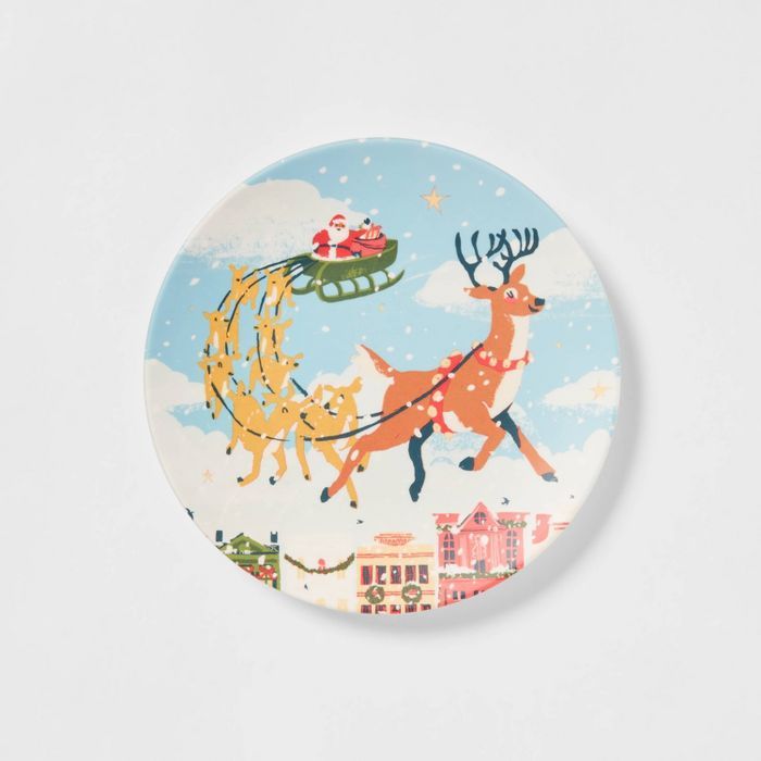 7&#34; Melamine Reindeer Layering Plate - Threshold&#8482; | Target