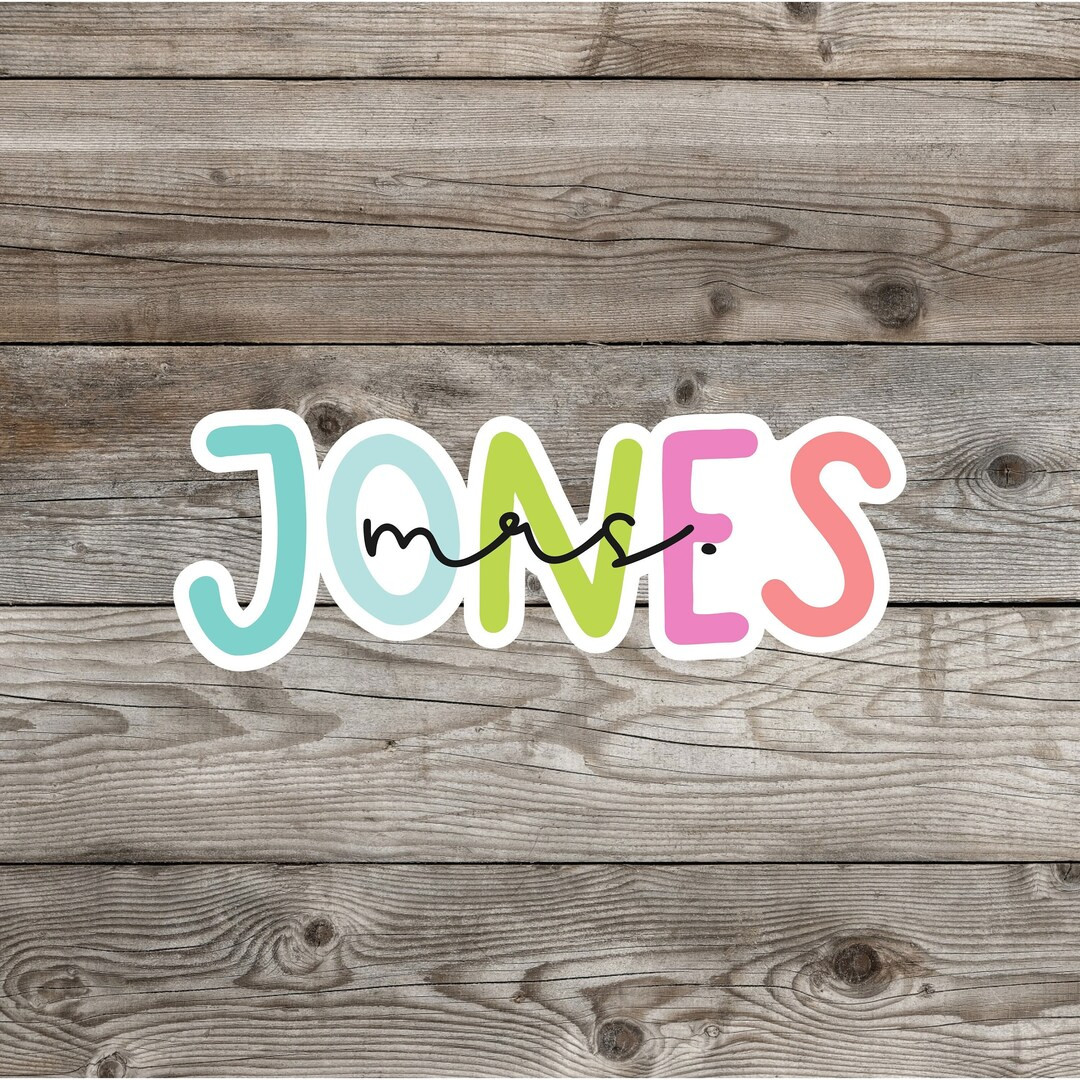 Personalized Teacher Sticker, Teacher Gift, Water Bottle Sticker, Water Bottle Stickers - Etsy | Etsy (US)