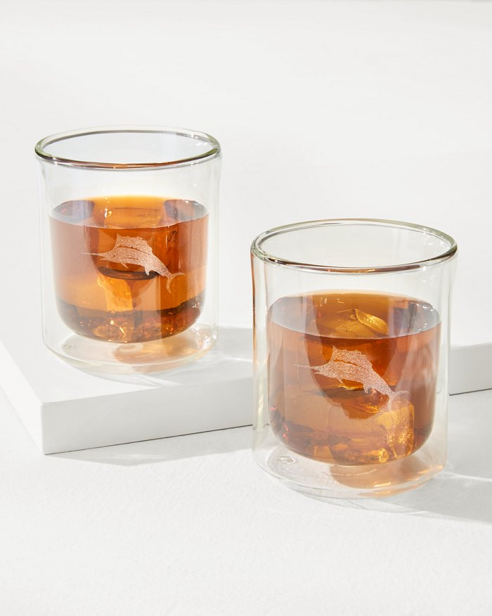 Marlin 12-oz. Corkcicle® Rocks Glass - Set of 2 | Tommy Bahama