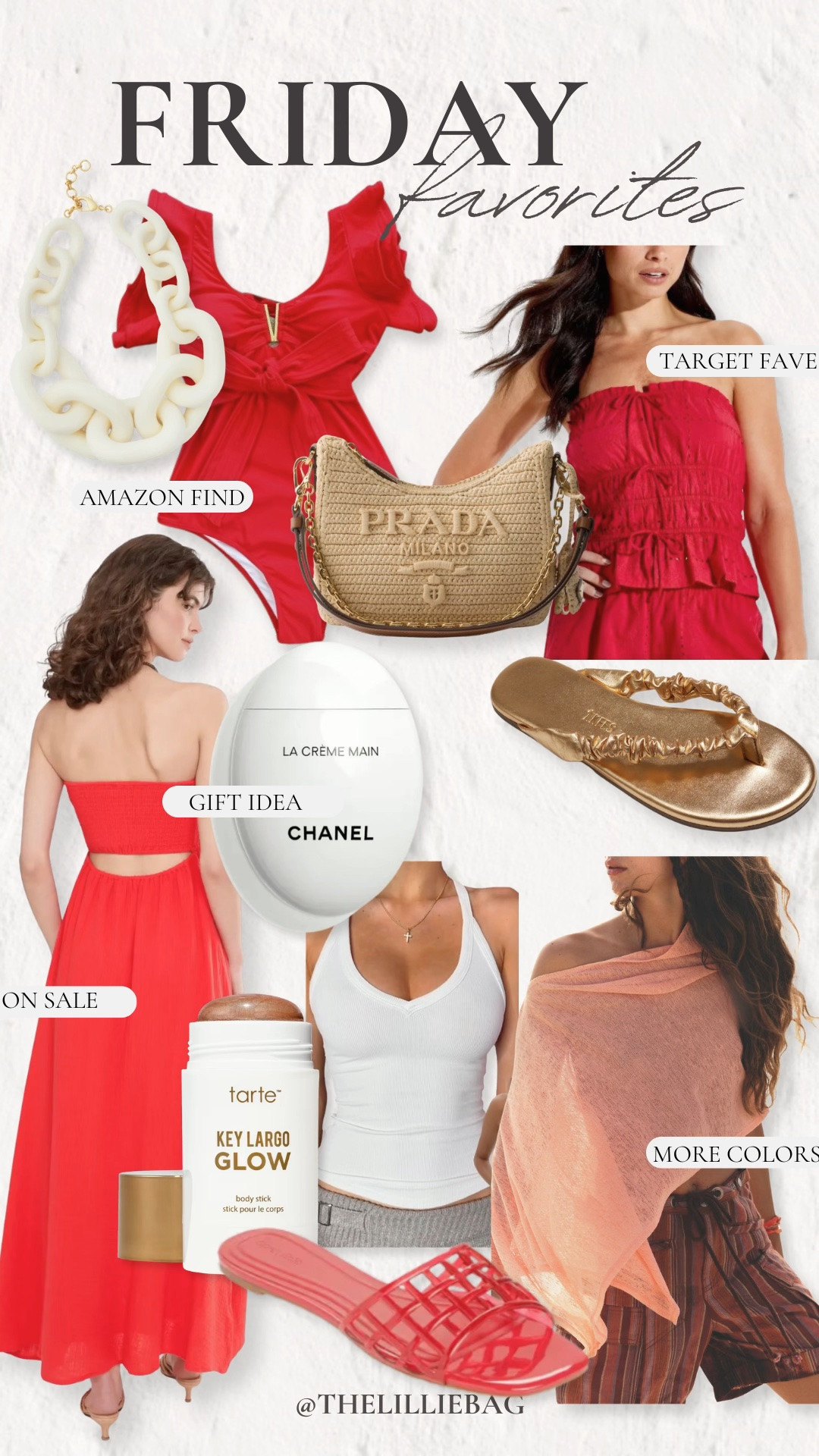 ✨ Friday favorites are here! Loving all the pops of red, the viral jelly sandals, and that breezy poncho with multiple color options. ❤️🙌

Amazon finds, Target finds, summer fashion, red dress, jelly sandals, poncho top, beach vacation outfits, vacation style, summer accessories, trending fashion.

#LTKSaleAlert #LTKSeasonal