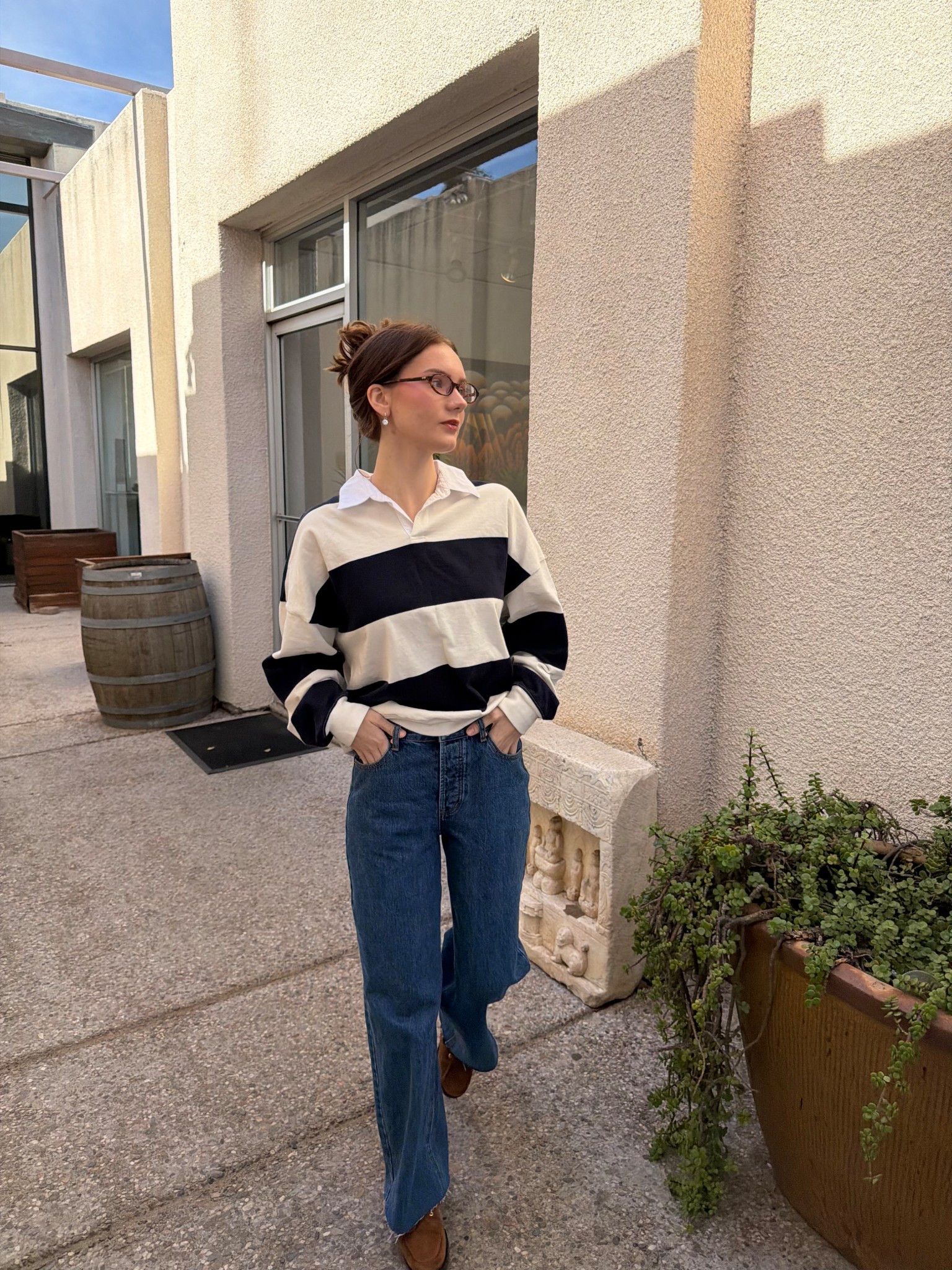 Size 26 jeans, size medium top! 

#LTKootd #LTKU #LTKSaleAlert