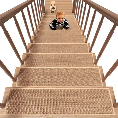 Stair Treads Carpet Non-Slip Stair For Wooden Steps Non Slip Rubber Back Stair Rugs Stairway Carpet | Wayfair North America