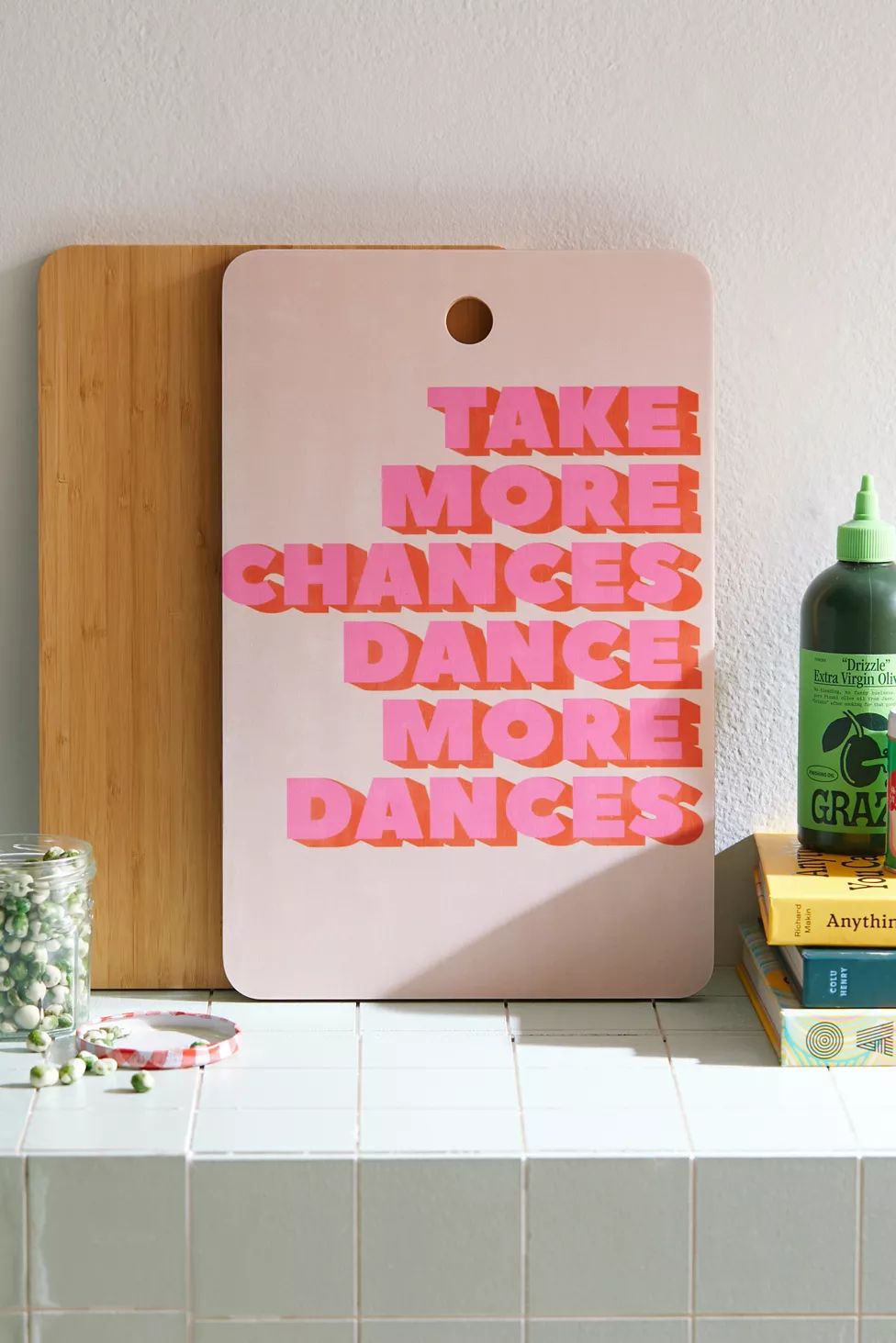 Deny Take More Chances Dance More Dances Cutting Board | Urban Outfitters (US and RoW)