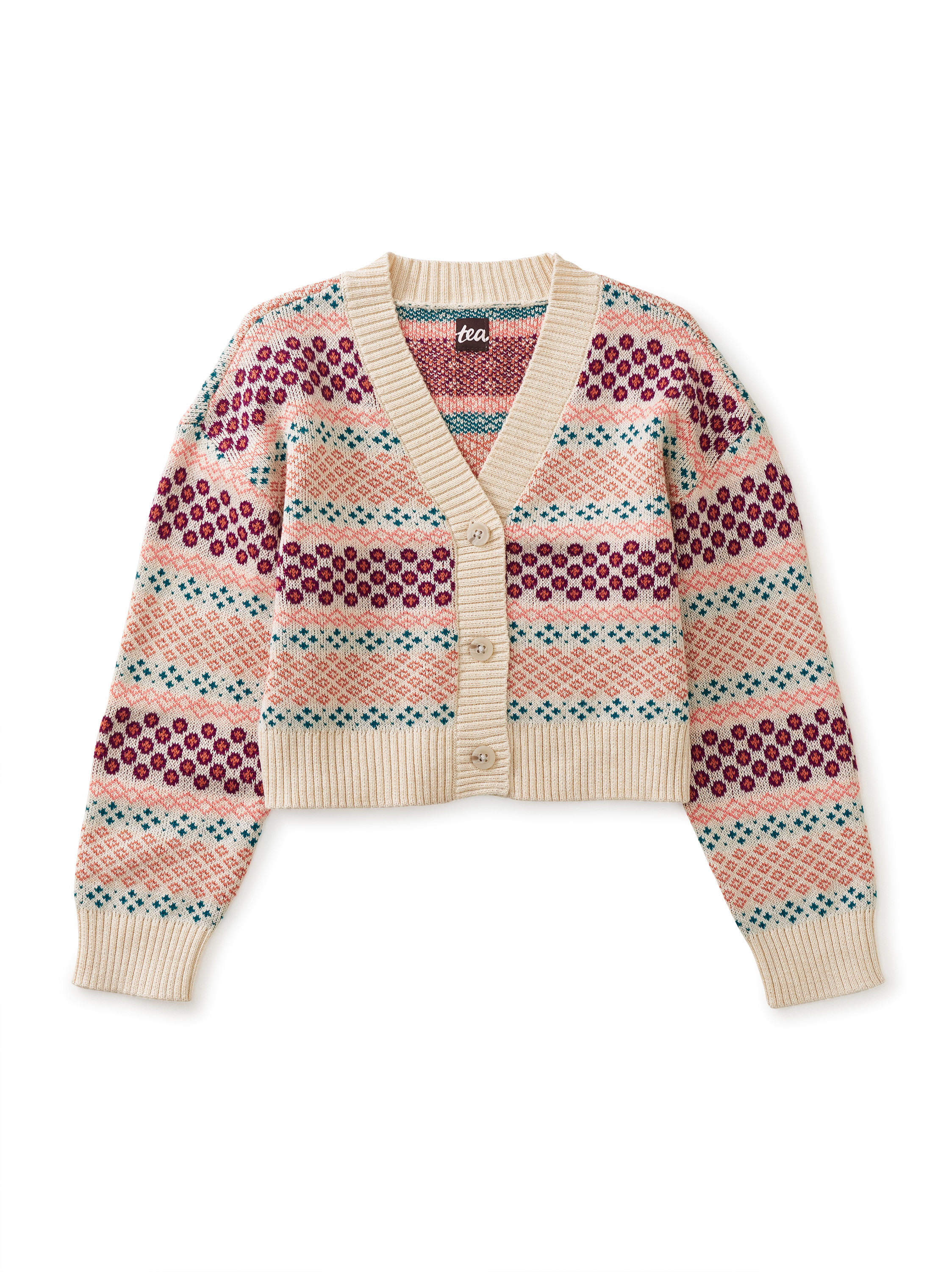 Fair Isle Cardigan | Tea Collection