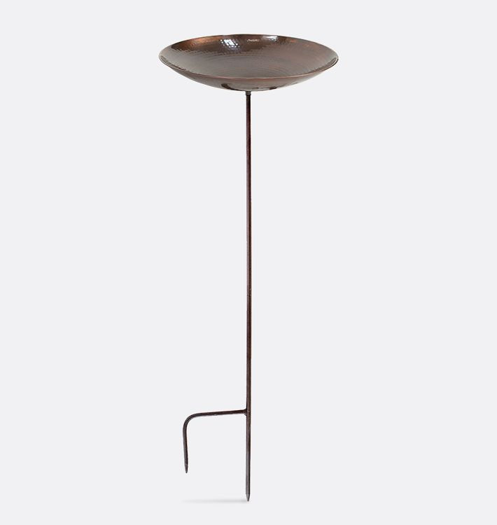 Antiqued Copper Birdbath | Rejuvenation