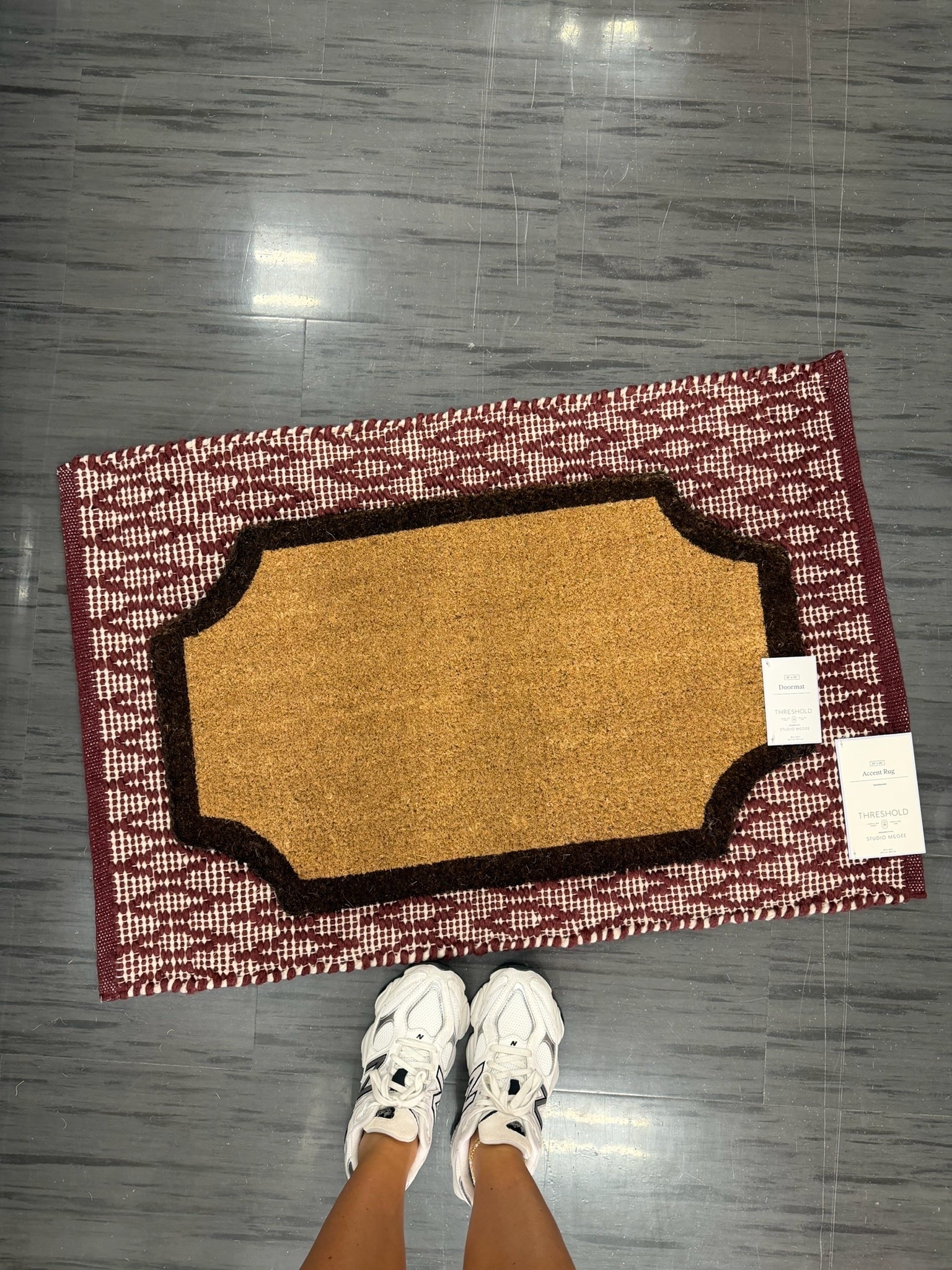 These rugs layered are so cute! Love the pop of burgundy

#LTKdayinmylife #LTKSeasonal #LTKHome