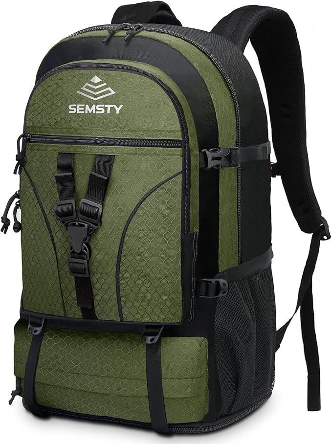 40L/50L Expandable Hiking Backpack for Men and Women, Travel Camping Backpack Flight Approved | Amazon (US)