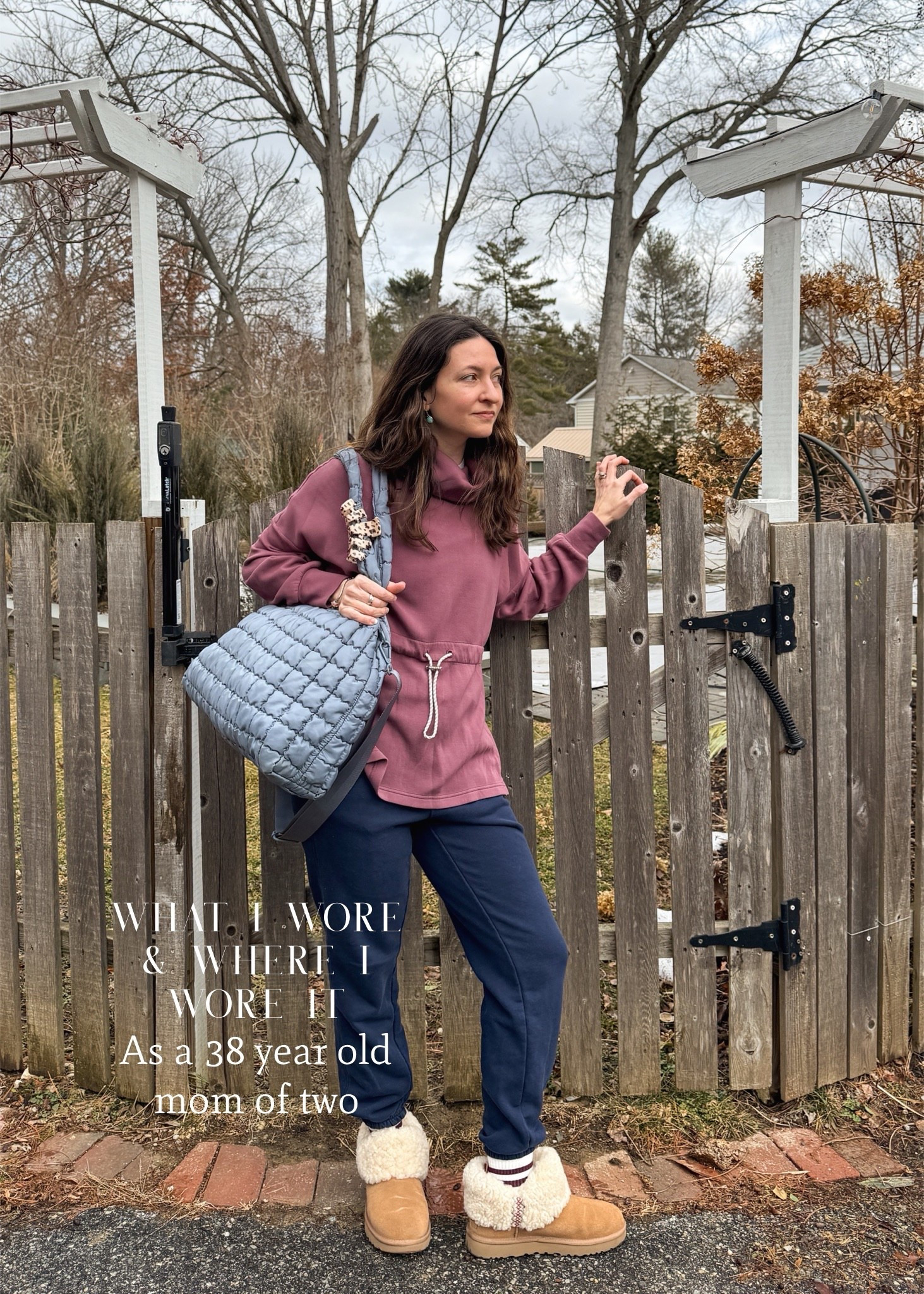 What I wore & where I wore it as a 38 year old mom of two. I wore this @Varley pullover (a favorite of mine) with joggers & my Uggs to my son’s basketball game last weekend. The joggers say comfortable but the cinched waist pullover says put together. The quilted bag adds to the sporty mom look 🏀 

#LTKootd #LTKmomlife #LTKgrwm